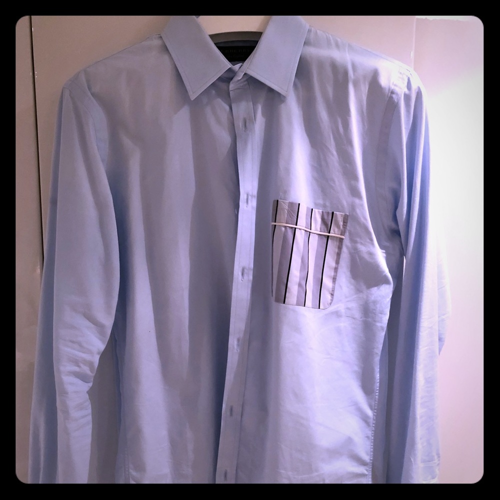 Burberry silk pocket dress shirt